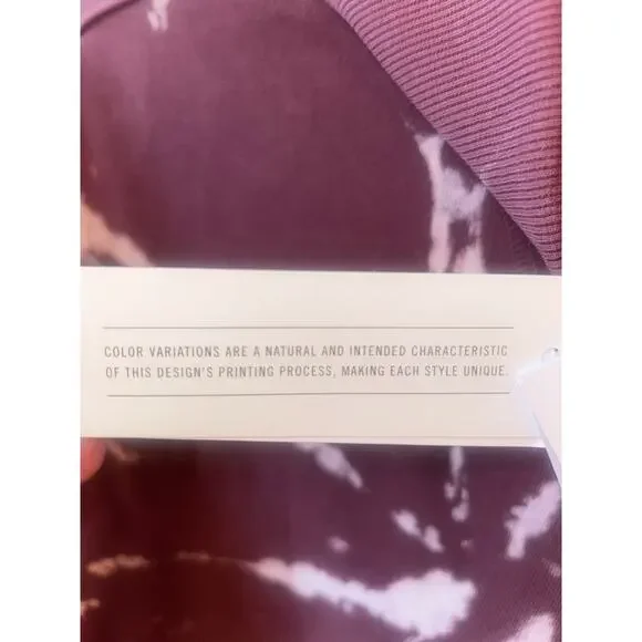 100% Cotton Wildberry Tie-dyed Cropped Cowl Neck Sweatshirt - Picture 5 of 9